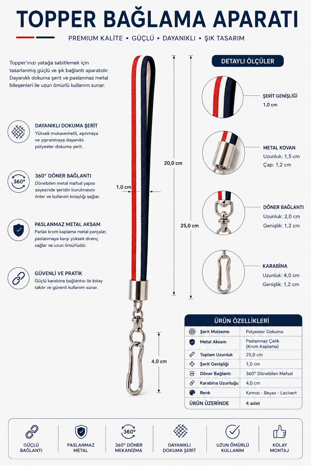 NAUTICA HOME Regatta Premium Deve Yünü Topper