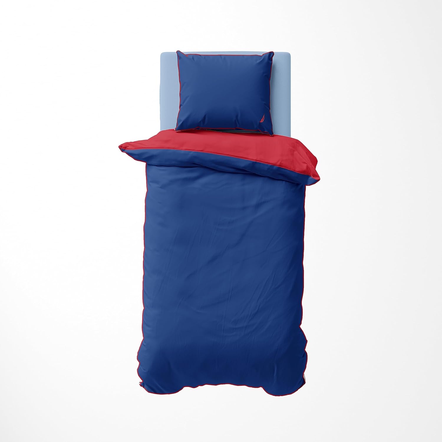 Nautica Home Creek Çift Kişilik Pamuklu Nevresim Takımı - Lacivert & Turuncu