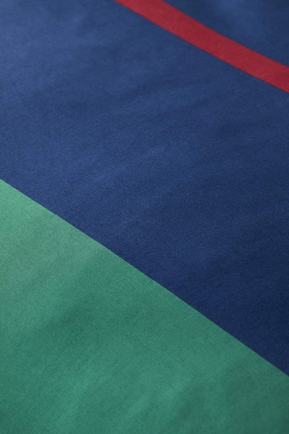 Nautica Home Heritage %100 Pamuklu Çizgili Nevresim Takımı - Marin Lacivert ve Yeşil