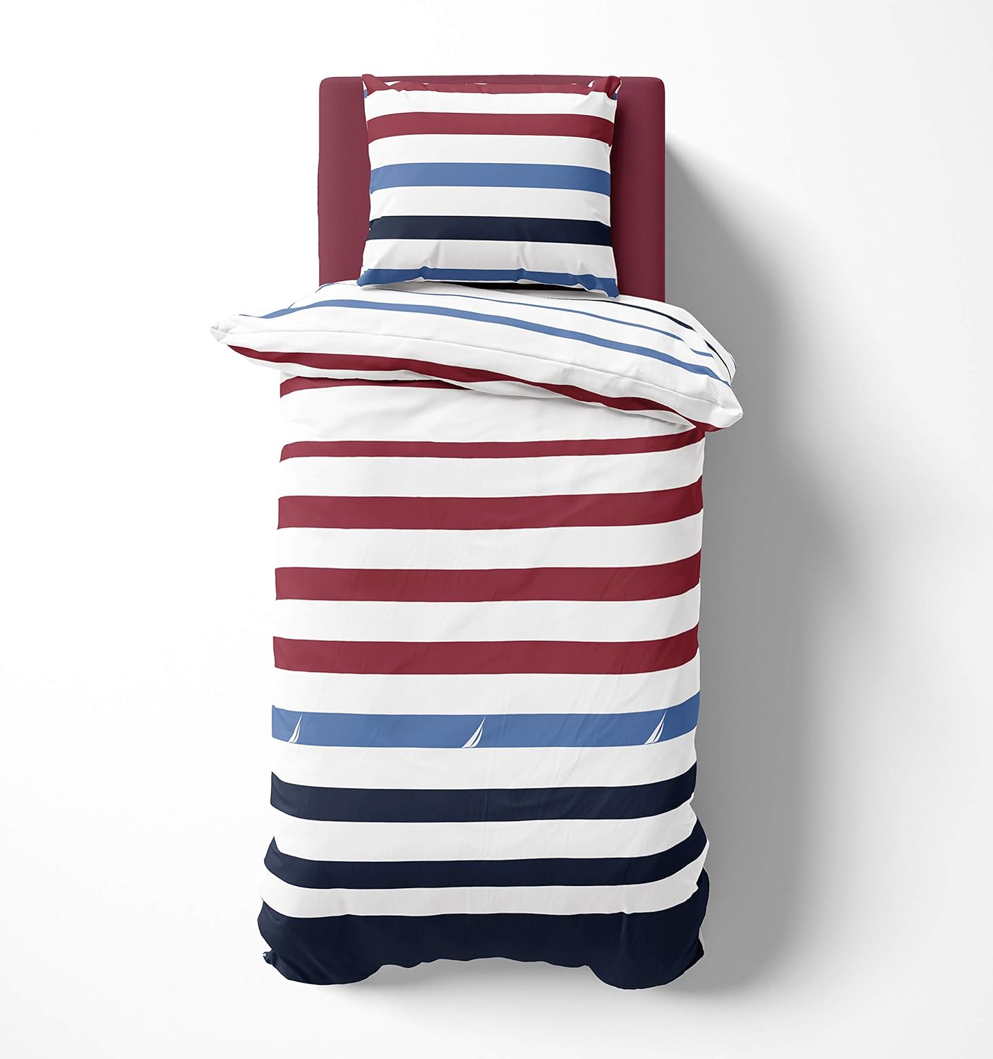 Nautica Home Fınn %100 Pamuk Nevresim Takımı - Yelken Logolu Marin Çizgili