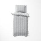 Nautica Home Darya %100 Pamuk Nevresim Takımı - Gri Beyaz Mikro Çizgili Desen