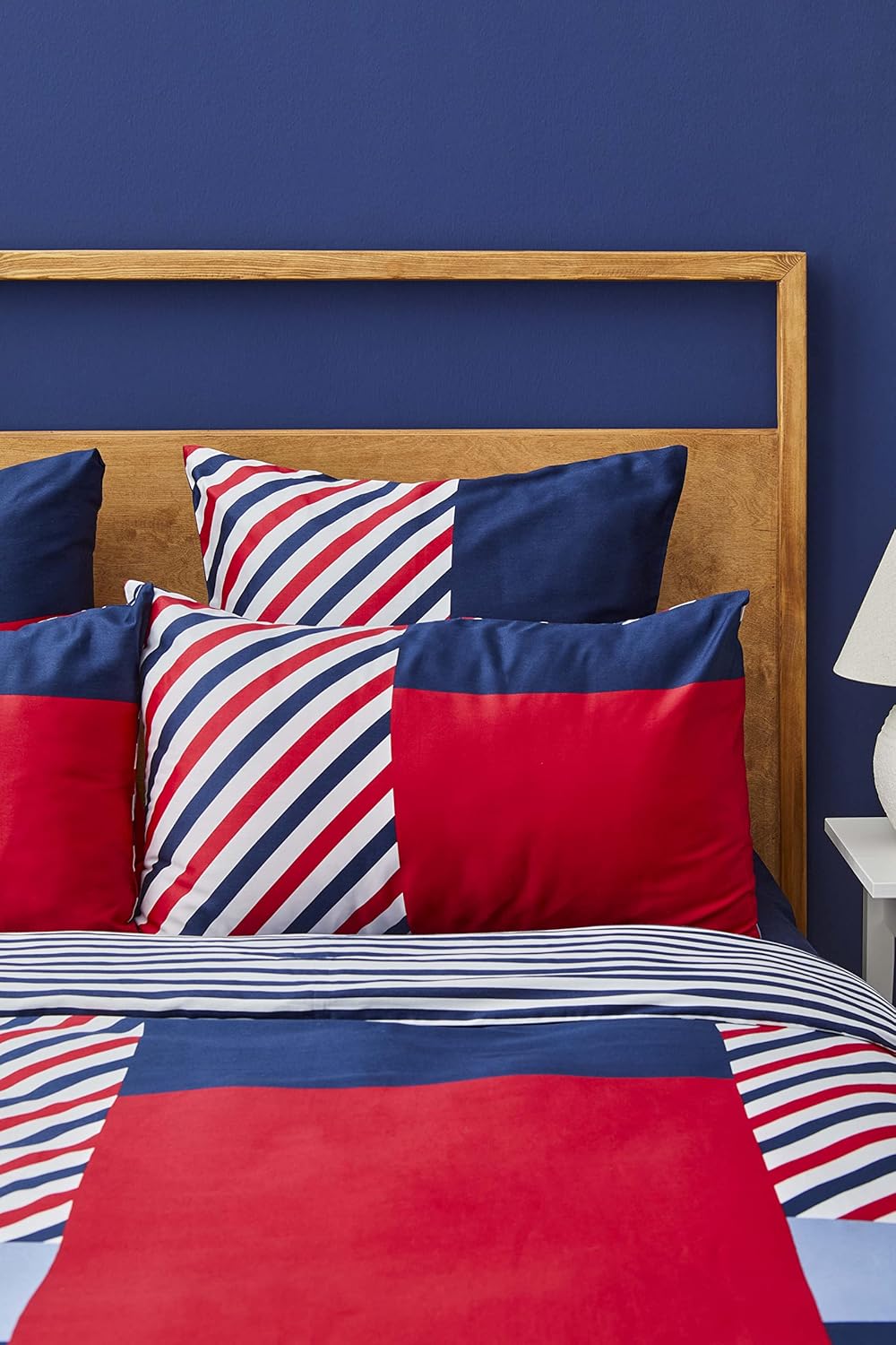Nautica Home Morris %100 Pamuklu Çift Kişilik Nevresim Takımı - Patchwork Marin Desenli