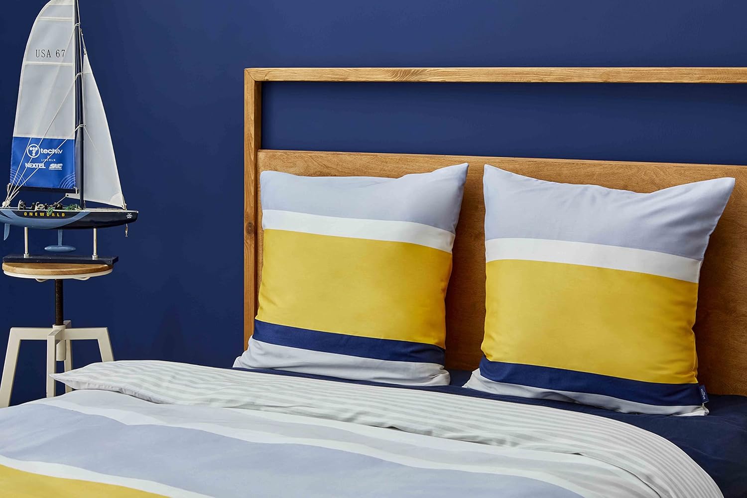 Nautica Home Bold %100 Pamuk Nevresim Takımı - Modern Çizgili Desen