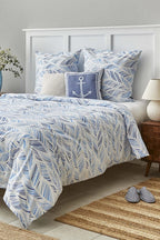 Nautica Home Wave Marin Çapa Desenli Pamuklu Nevresim Takımı - Mavi Dalga Serisi