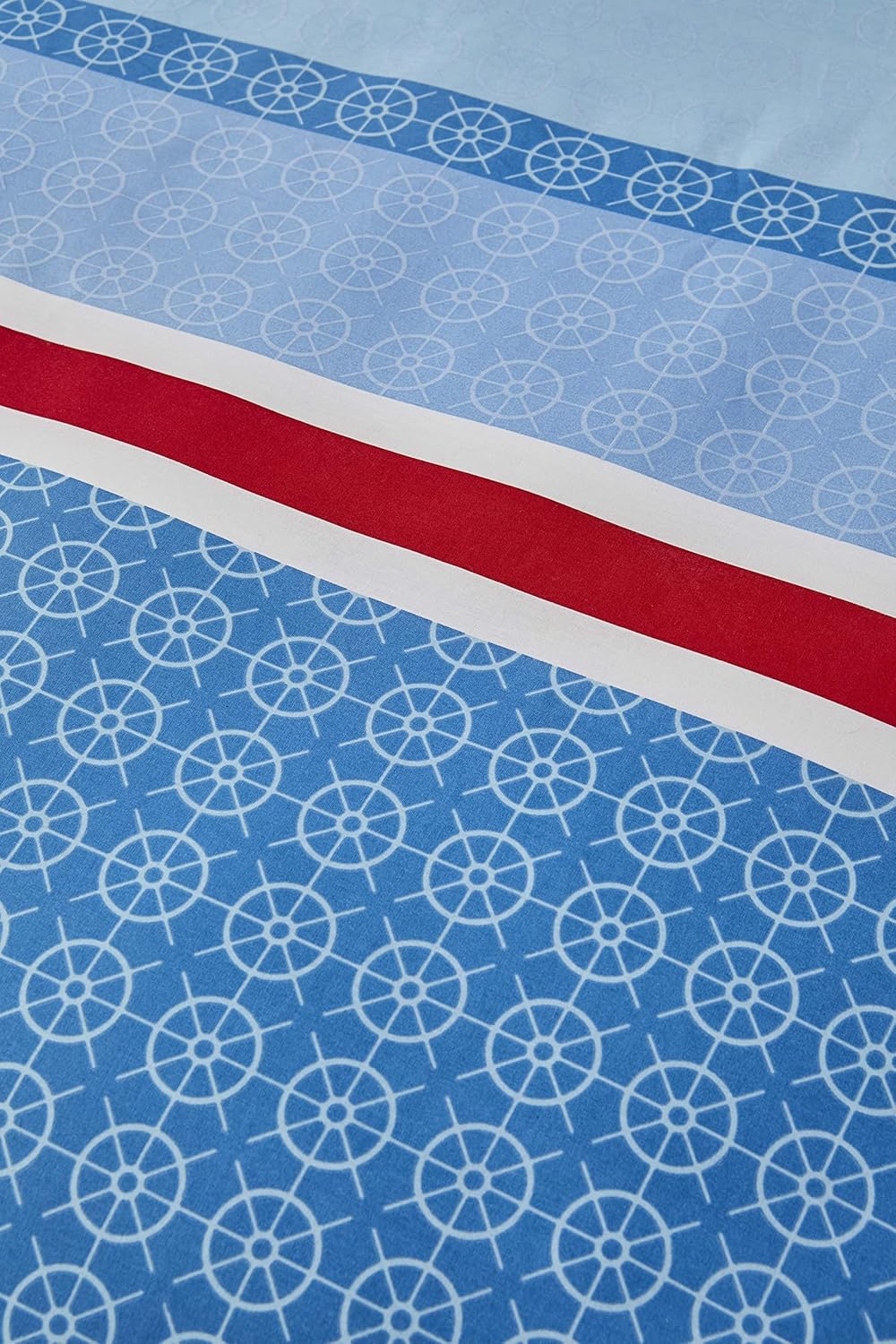 Nautica Home Spinning %100 Pamuk Ranforce Nevresim Takımı - Marin Desenli Mavi