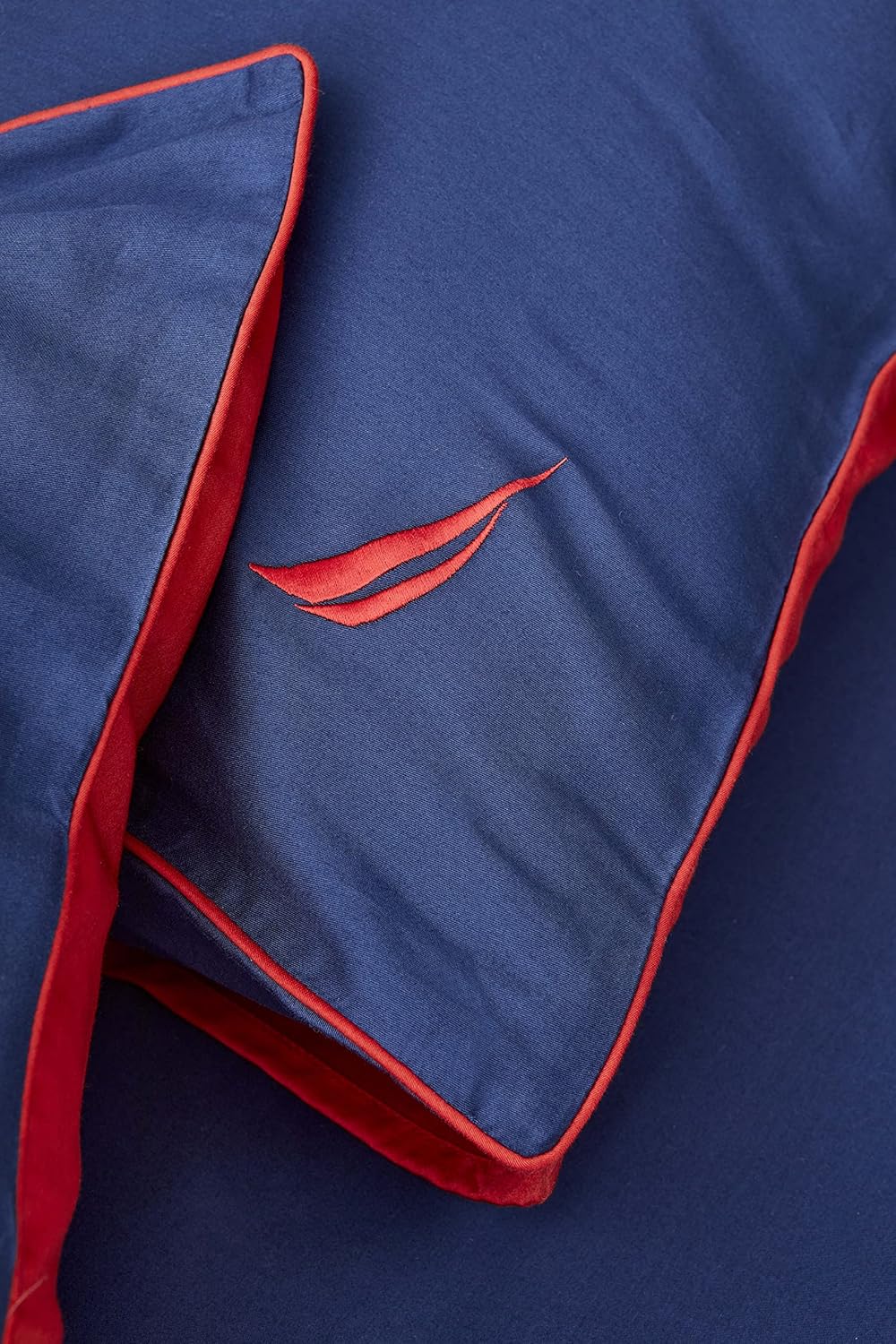 Nautica Home Creek Çift Kişilik Pamuklu Nevresim Takımı - Lacivert & Turuncu