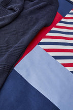 Nautica Home Morris %100 Pamuklu Çift Kişilik Nevresim Takımı - Patchwork Marin Desenli