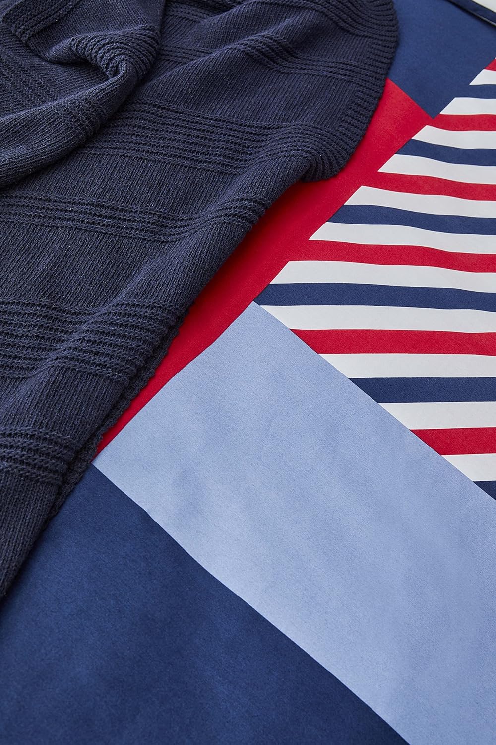 Nautica Home Morris %100 Pamuklu Çift Kişilik Nevresim Takımı - Patchwork Marin Desenli