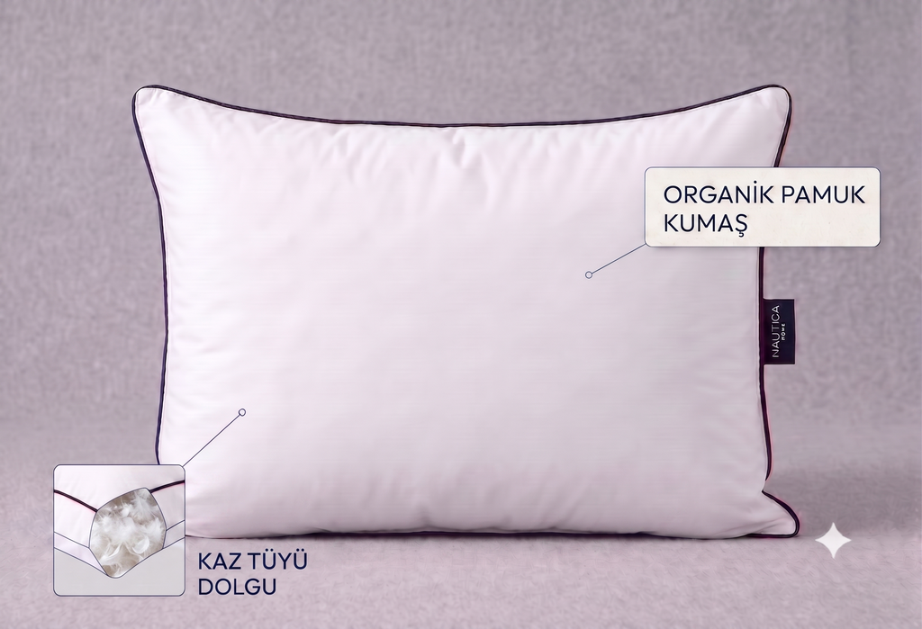 NAUTICA ARTIC KAZ TÜYÜ YASTIK 50x70