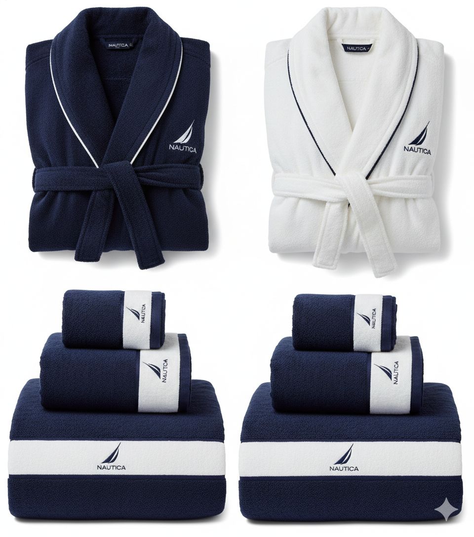 Nautica Home Bambu Premium Bornoz ve Havlu Seti